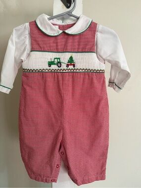 Petit Ami Smocked Christmas Outfit